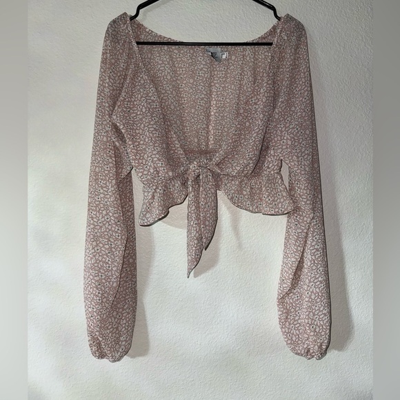 Princess Polly -Neima Dusty Pink Crop top- Size 4 - Picture 2 of 5